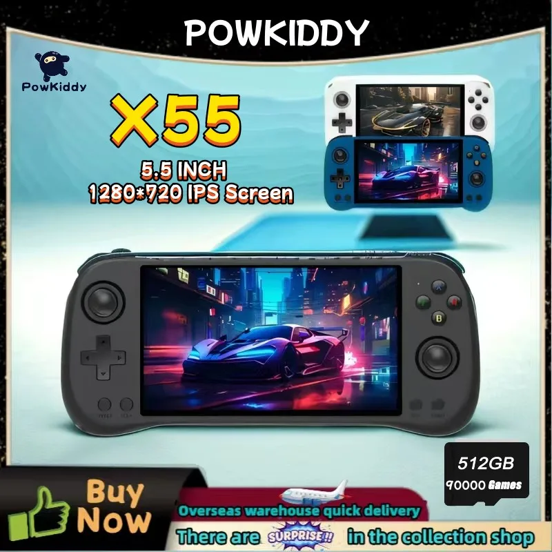 Gaming Console X55 - POWKIDDY X55 przenośna konsola do gier