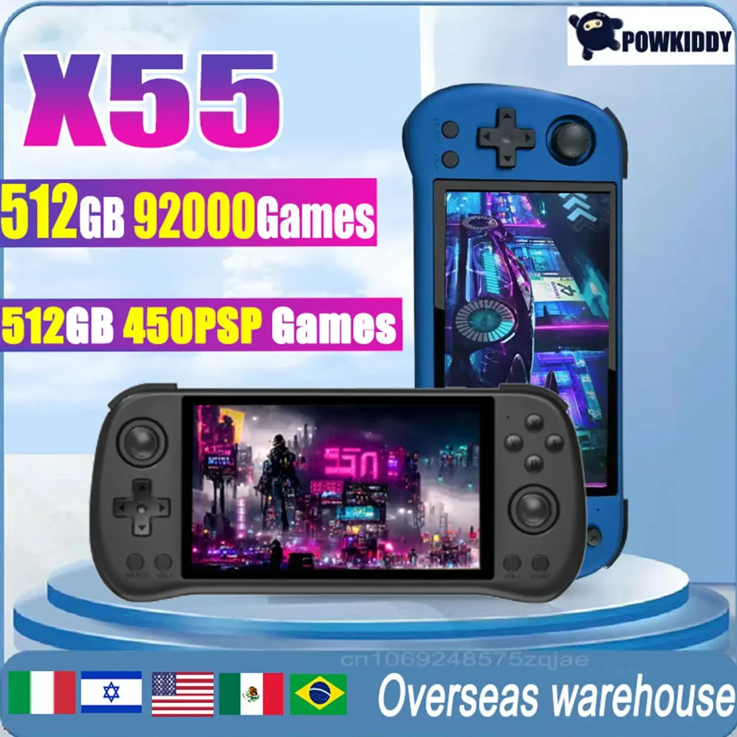 POWKIDDY X55 5.5INCH IPS Scree – Gaming Console X55 recenzja i cena