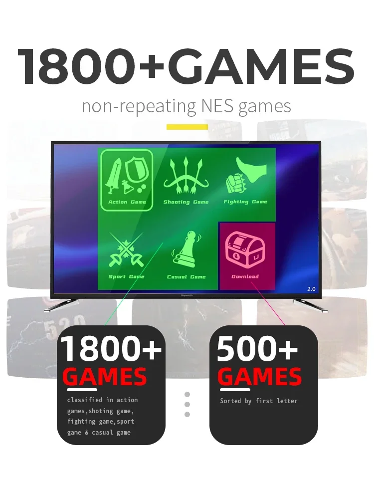 Przenośny bezprzewodowy gamepa – Gaming Console Old School recenzja i cena